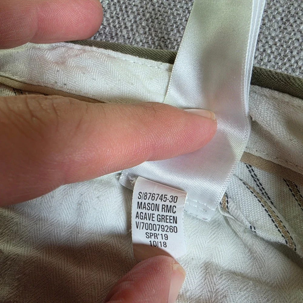Banana Republic Pants‎ Mens 30/32 Agave Green Mason Athletic Tapered Stretch